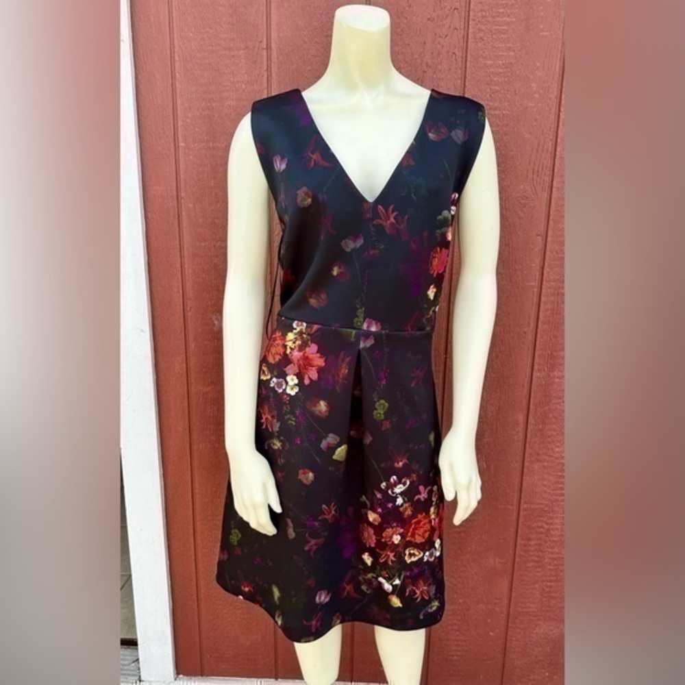 SAM EDELMAN FLORAL SLEEVELESS DRESS